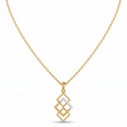 Graceful Geometric Link Gold Kids Chain-hover