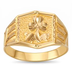 Blossom Sculpted Gold Ring-hover
