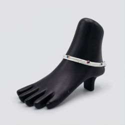 Stone Stud Mugappu Silver Kolusu-hover