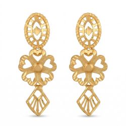 Floral Silver Casting Turkey Drops-hover