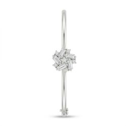Trendy Silver Baguette Cluster Gadi-hover