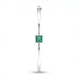Silver Emerald Green Geometric Gadi-hover