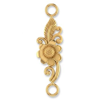 Gold Sunflower Mugappu for Thali Chain