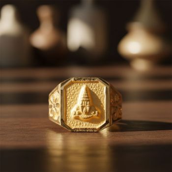 Sacred Balaji Signet Boltv Ring