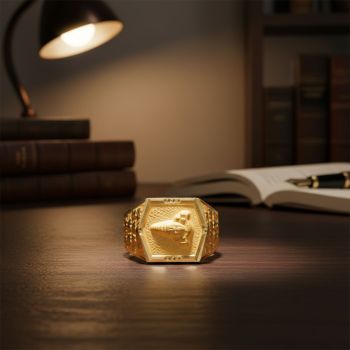 Sacred Venkatadri Signet Boltv Ring