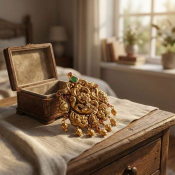 Antique Lakshmi Drops Dollar