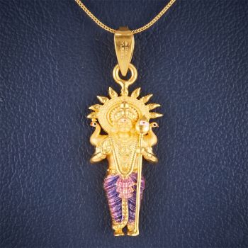 Lord Murugan Radiant Casting Gold Dollar