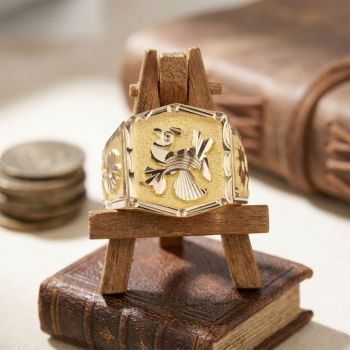 Gents Bold Signet Gold Ring