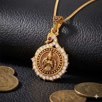 Traditional Goddess Meenakshi Gold Dollar