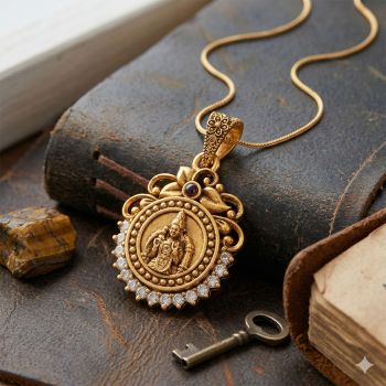 Traditional Meenakshi Amman Gold Dollar