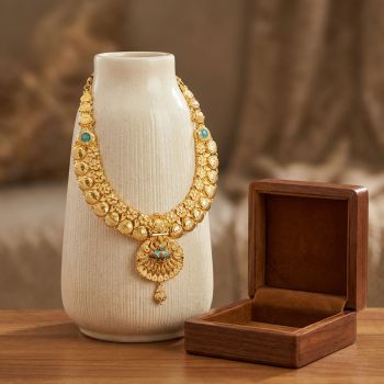 Dhanya Lakshmi Temple Pendant Necklace