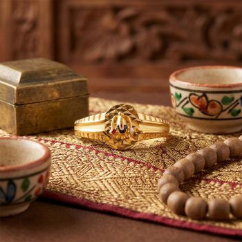 God Balaji Casting Gold Ring