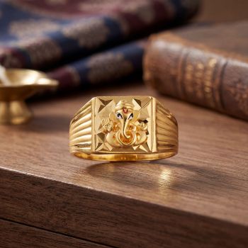 Lord Ganapathy Casting Gold Ring
