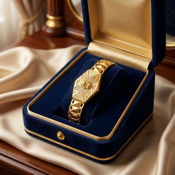 Auspicious Ganesha Divine Gold Bracelet