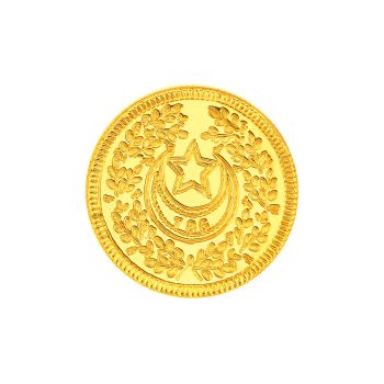 2 Gram 22 Carat Crescent Moon Gold Coin