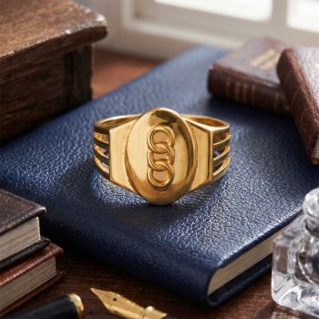 Premium Casting Gold Gents Ring
