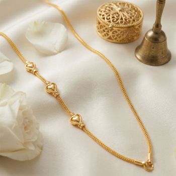 Trendy Heart Balls Combini Chain