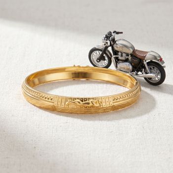 Lasered Men's Gold Gadi