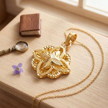Premium Blossom Motif Gold Dollar