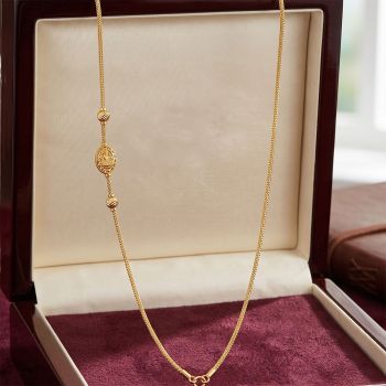 Royal Lakshmi Shrine Medallion Gold Chain