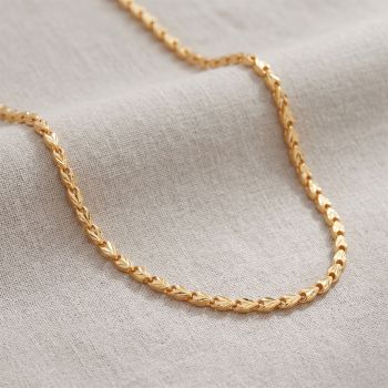 Sovereign Engraved Rope Gold Chain