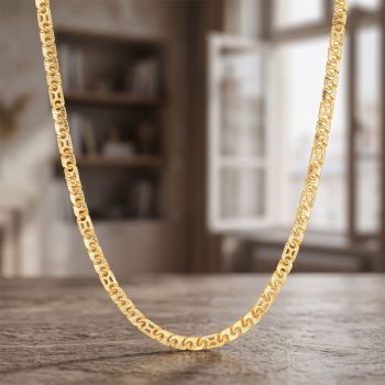 Geometric Link Modern Gold Chain