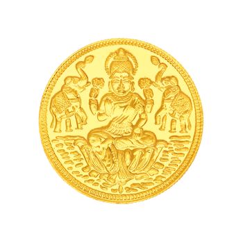 8gram Auspicious Seated Lakshmi Motif 22K Gold Coin