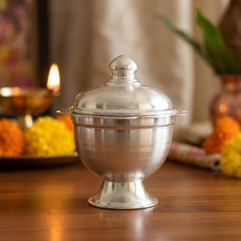 Sacred Ritual Silver Kumguma Chimili