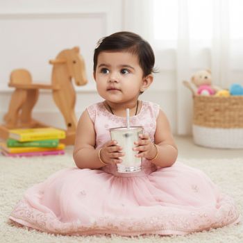 Divine Sip Silver Tumbler