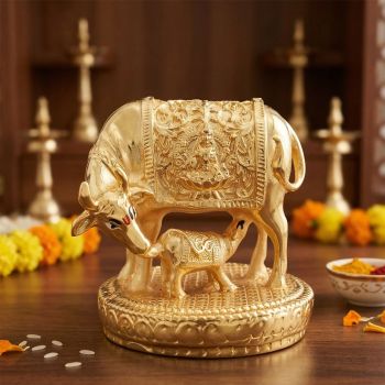 Sacred Cow Gold Coated Idol