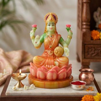 Lord Lakshmi Ceramic Idol