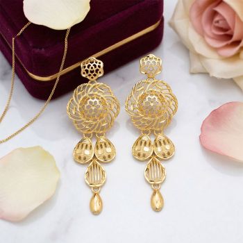 Turkish Filigree Silver Casting Drop