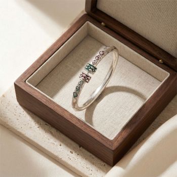 Antique Silver Kada Bangle