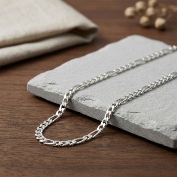 Silver Figaro Chain