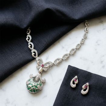 Butterfly Filigree Necklace set