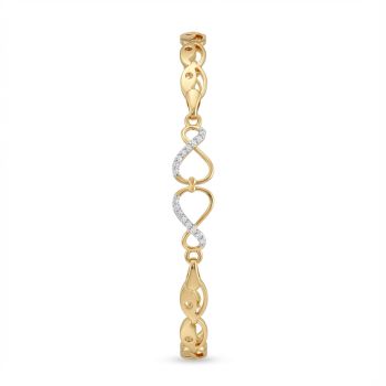 Solitare Pattern Diamond Bracelet-hover