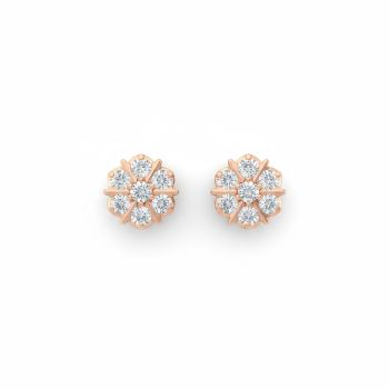 Legacy Floral Luxe Diamond Stud-hover