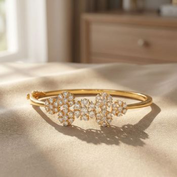 Floral Sparkling Diamond Gadi-hover