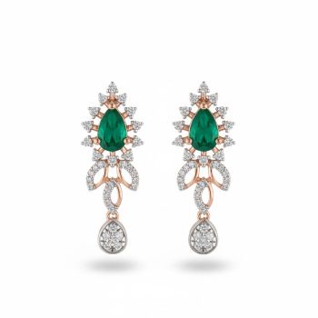 Emerald Rose Glow Diamond Drop-hover