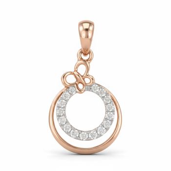 Aesthetic Ovalized Rose Diamond Pendant-hover