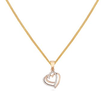 Diamond Accent Double Heart Pendant-hover