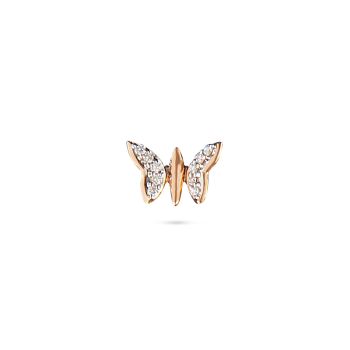 Butterfly Accent Diamond Earrings-hover