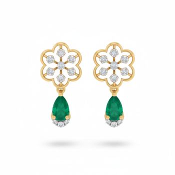 Emerald Glow Diamond Drop-hover