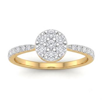 Imperial Round Bloom Diamond Ring-hover