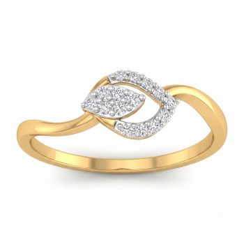 Royal Botanical Wave Diamond Ring-hover
