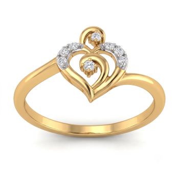 Gloriana Heart Bloom Diamond Ring-hover