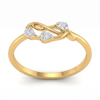 Filigree Infinity Crest Diamond Ring-hover