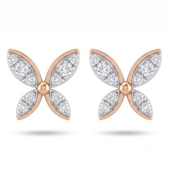 Aura Blossom Quad Diamond Studs-hover