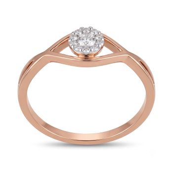 Delicate Marquise Rose Diamond Ring-hover