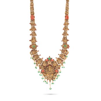 Royal Antique Temple Gold Haram-hover